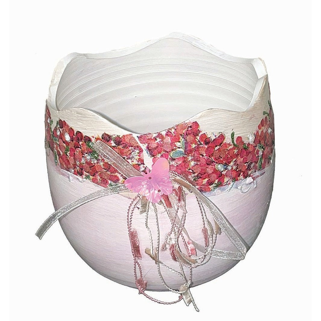 Αυγό Ανοιχτό με Στεφάνι Λουλουδιών 10x10x10