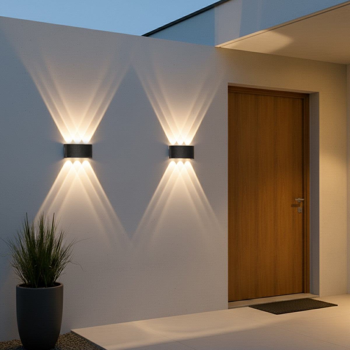 SIXOAD KLV-101-0009 Φωτιστικό Τοίχου / Απλίκα LED 18W 1980lm 30° AC 220-240V Αδιάβροχο IP65 Φυσικό Λευκό 4500K - CREE XPE Chip & TÜV SÜD Driver - Μαύρο Ματ - Μ17 x Π4 x Υ8