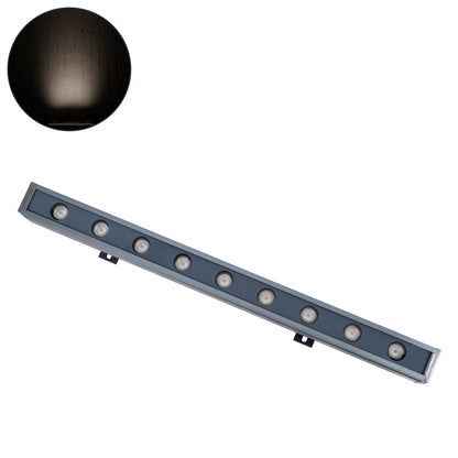 WASHER-NAIA 90173 Μπάρα Φωτισμού Wall Washer LED 9W 1035lm 30° DC 24V Αδιάβροχο IP65 Φυσικό Λευκό 4500K Dimmable - Γκρι Ανθρακί - Μ50 x Π4 x Υ5