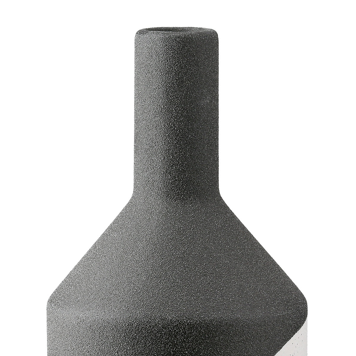 Βάζο Λαιμού Κεραμικό Μαύρο 10x10x21