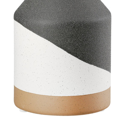 Βάζο Λαιμού Κεραμικό Μαύρο 10x10x21