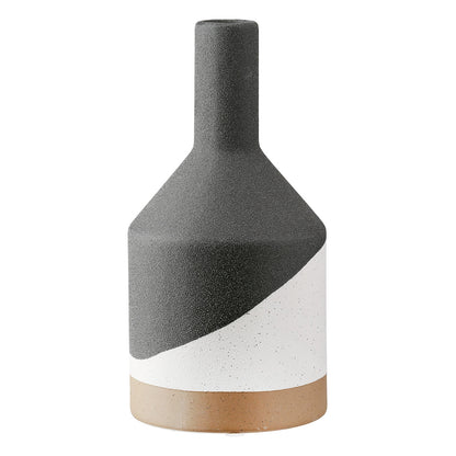 Βάζο Λαιμού Κεραμικό Μαύρο 10x10x21