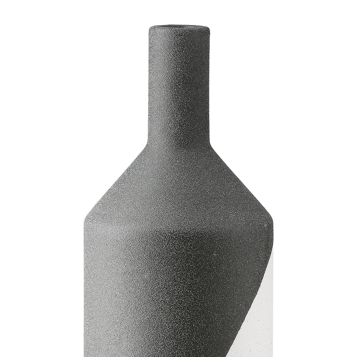 Βάζο Λαιμού Κεραμικό Μαύρο 10x10x31