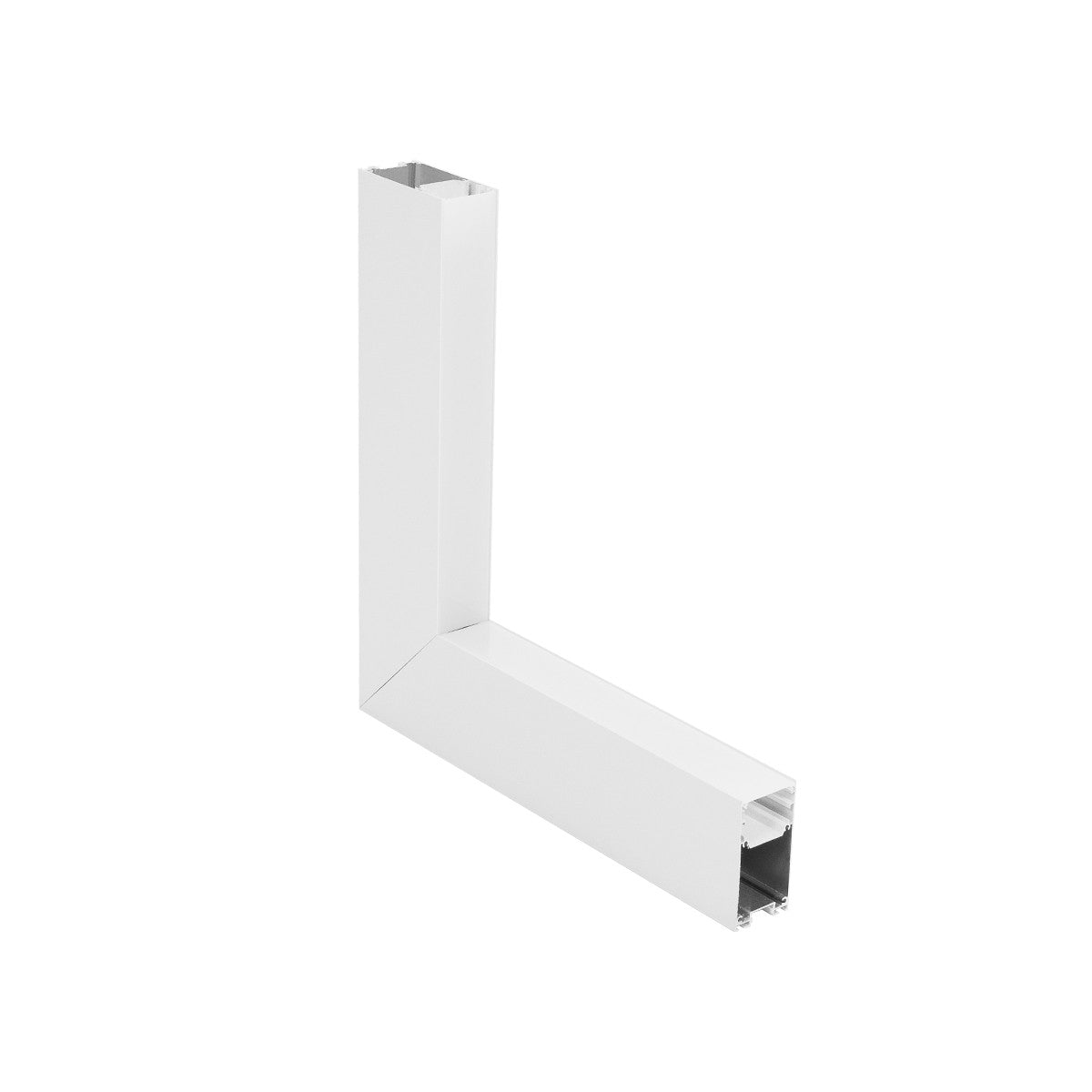 ALP-CORNER-IN90 LUMILINE 61769 Επιφανειακό / Κρεμαστό Προφίλ Αλουμινίου Γωνία με Λευκό Γαλακτερό Πατητό Κάλυμμα για Ταινίες LED IP20 - Λευκό Ματ - Μ30 x Π3.5 x Υ7cm