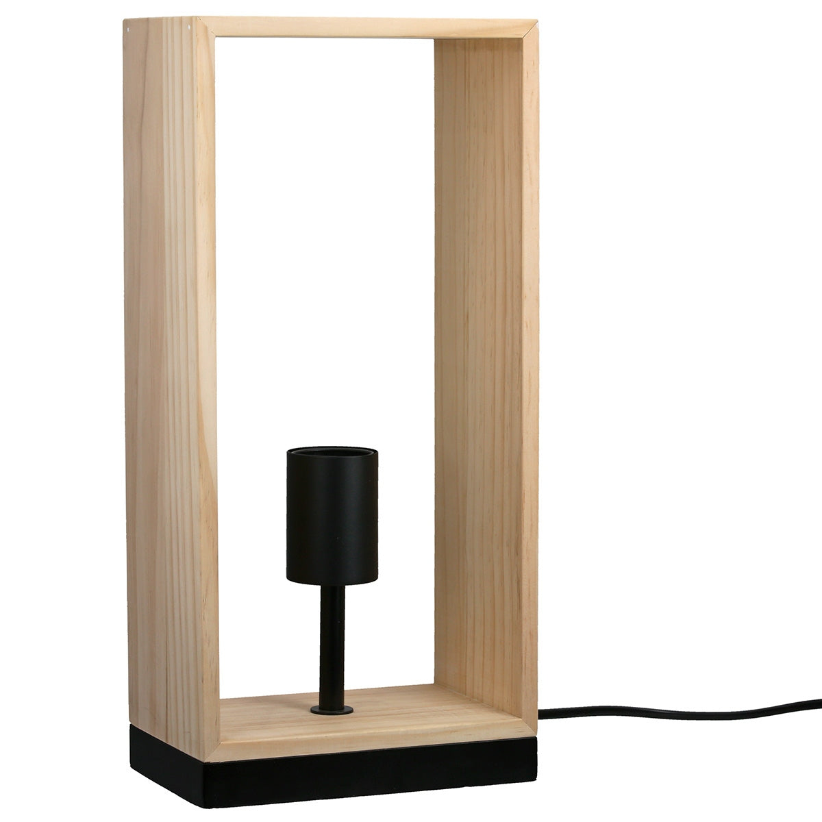 Επιτραπέζιο Φωτιστικό Ξύλο Φυσικά Χρώματα 17x10x36