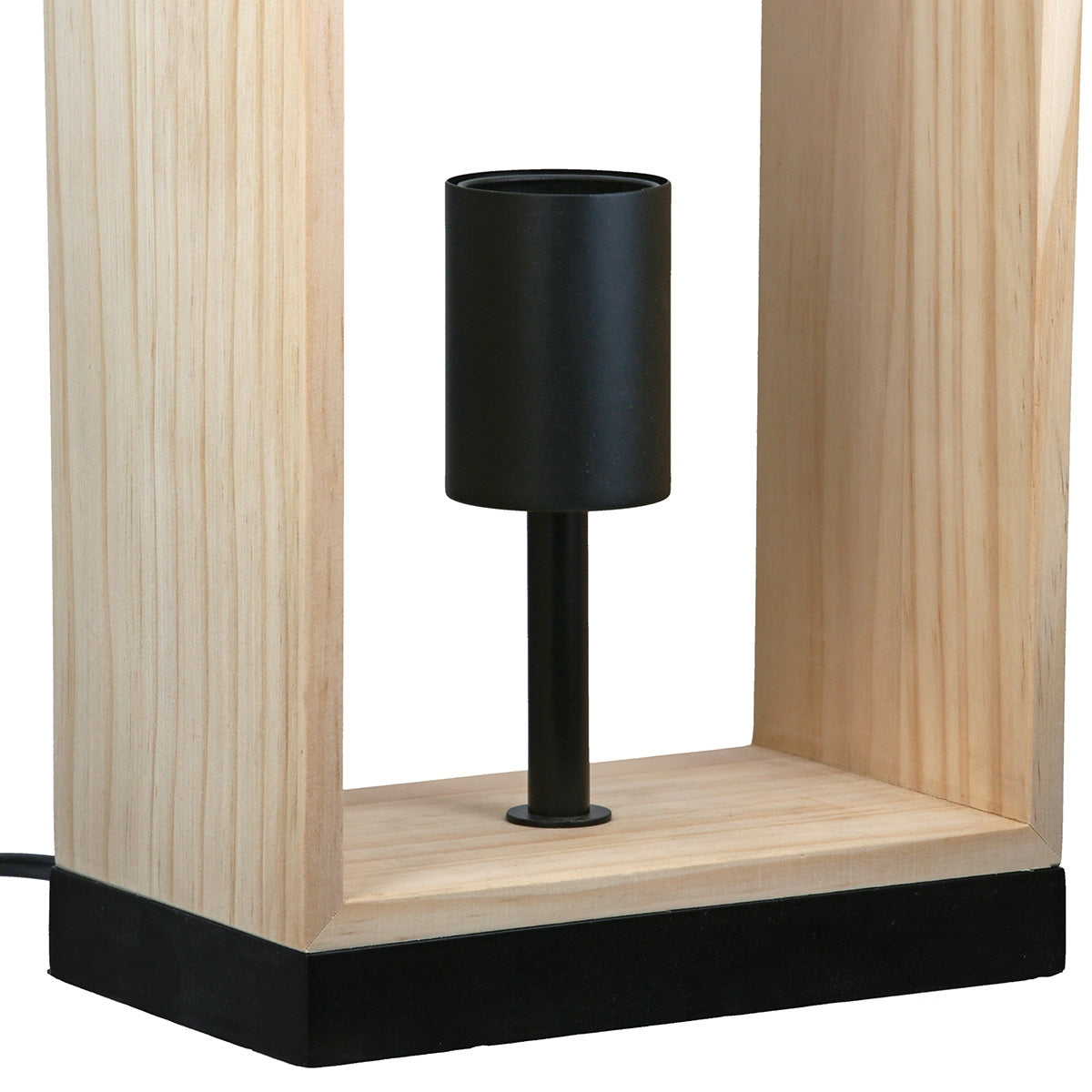 Επιτραπέζιο Φωτιστικό Ξύλο Φυσικά Χρώματα 17x10x36