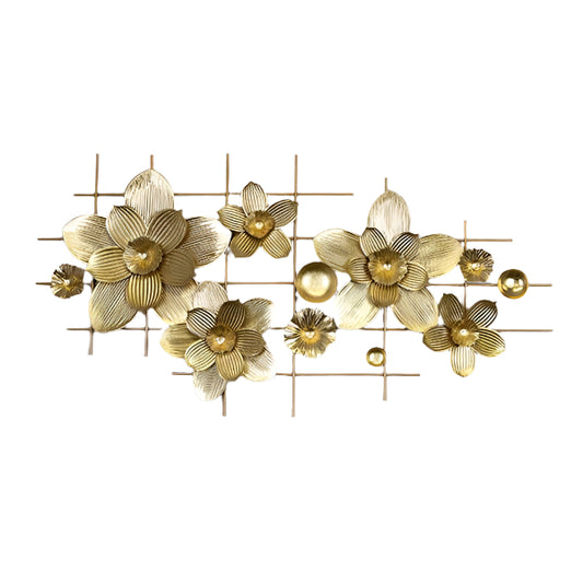 ΔΙΑΚΟΣΜΗΤΙΚΟ ΤΟΙΧΟΥ ΜΕΤΑΛΛΙΚΟ ΛΟΥΛΟΥΔΙΑ ΧΡΥΣΟ 135x8x69