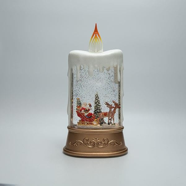 ΕΠΙΤΡΑΠΕΖΙΟ ΔΙΑΚΟΣΜΗΤΙΚΟ ΣΕ ΣΧΗΜΑ ΚΕΡΙΟΥ ΜΕ ΑΓΙΟ ΒΑΣΙΛΗ ΚΑΙ ΕΛΚΥΘΡΟ ΜΕ ΝΕΡΟ ΣΤΟ ΕΣΩΤΕΡΙΚΟ ΦΩΤΙΖΟΜΕΝΟ ΜΠΑΤΑΡΙΑΣ TIMER 15.5x9.5x30