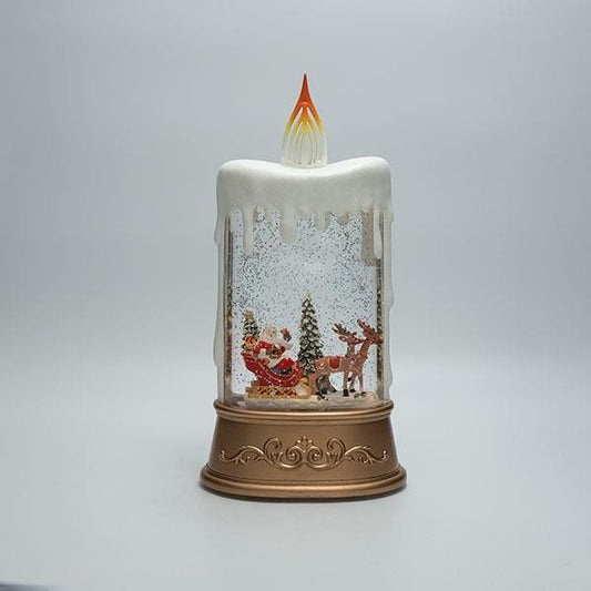 ΕΠΙΤΡΑΠΕΖΙΟ ΔΙΑΚΟΣΜΗΤΙΚΟ ΣΕ ΣΧΗΜΑ ΚΕΡΙΟΥ ΜΕ ΑΓΙΟ ΒΑΣΙΛΗ ΚΑΙ ΕΛΚΥΘΡΟ ΜΕ ΝΕΡΟ ΣΤΟ ΕΣΩΤΕΡΙΚΟ ΦΩΤΙΖΟΜΕΝΟ ΜΠΑΤΑΡΙΑΣ TIMER 15.5x9.5x30