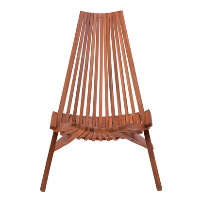 Πολυθρόνα Phoenox Πτυσσόμενη Φυσικό Teak Ξύλο 65x90x87