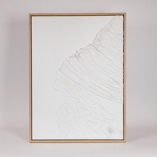 ΠΙΝΑΚΑΣ ΚΑΜΒΑΣ ΧΕΙΡΟΠΟΙΗΤΟΣ ΦΙΓΟΥΡΑ ΛΕΥΚΟΣ 60x3.8x80