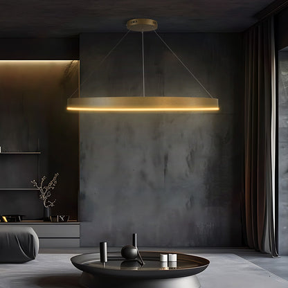 VENOM KLV-101-0195 Κρεμαστό Φωτιστικό Οροφής LED 75W 7500lm 120° AC 220-240V IP20 Ρυθμιζόμενο Λευκό CCT με Χειριστήριο από 2700K έως 6000K Dimmable - Lumileds SMD Chip - Χρυσό Πλατίνα - Μ100 x Π100 x Υ6.5