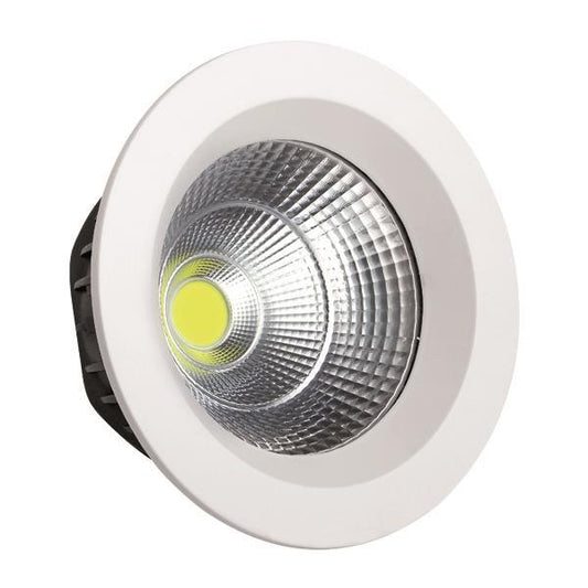 ΦΩΤΙΣΤΙΚΟ ΧΩΝΕΥΤΟ LED COB Φ230 55W 6500K ΛΕΥΚΟ PLUS