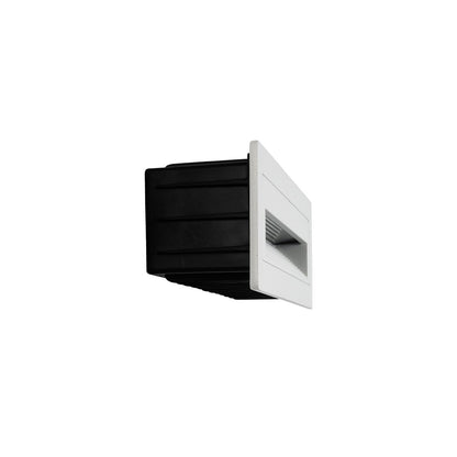 STEPART KLV-101-0088 Χωνευτό Φωτιστικό Σκαλοπατιού / Διαδρόμου LED 6W 750lm 45° AC 220-240V Αδιάβροχο IP65 Θερμό Λευκό 2700K - Lumileds SMD Chip & TÜV SÜD Driver - Λευκό Ματ - Μ21 x Π5.5 x Υ6.5 / Q20.3 x 5.6