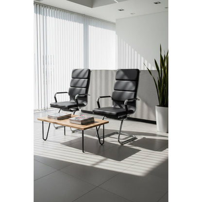 Καρέκλα Υποδοχής Veilstone Reception Μαύρο 55x50x107