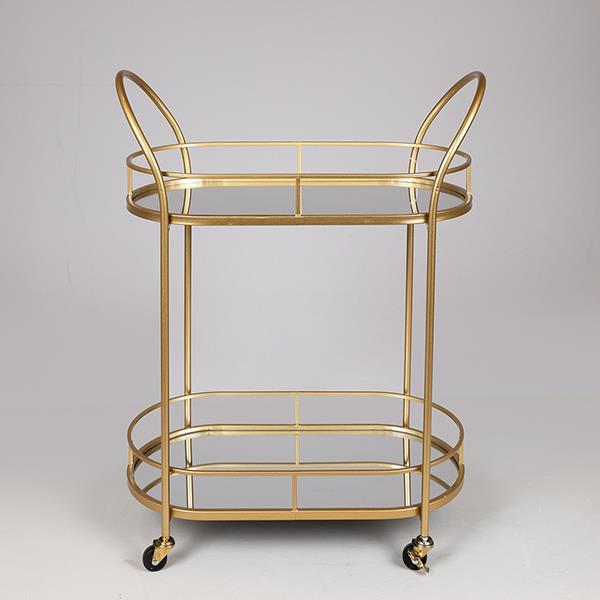 ΤΡΟΛΕΙ ΜΕΤΑΛΛΙΚΟ ΧΡΥΣΟ ΜΕ ΚΑΘΡΕΦΤΗ ΚΑΙ ΡΟΔΑΚΙΑ 60x31x80