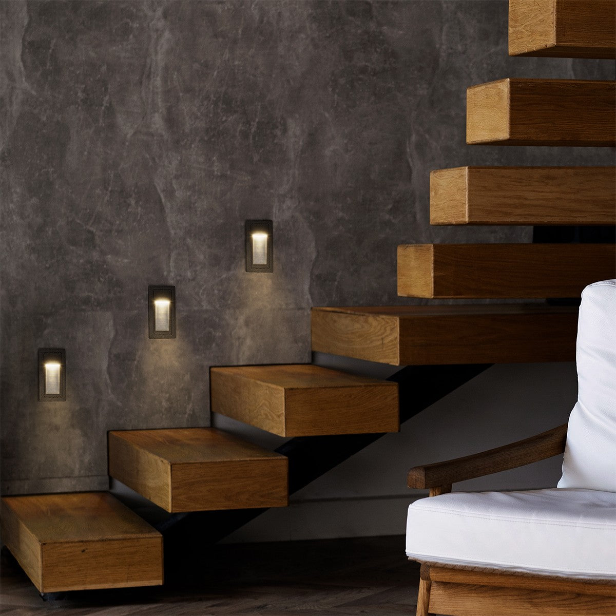 STEPART KLV-101-0089 Χωνευτό Φωτιστικό Σκαλοπατιού / Διαδρόμου LED 3W 375lm 45° AC 220-240V Αδιάβροχο IP65 Θερμό Λευκό 2700K - Lumileds SMD Chip & TÜV SÜD Driver - Μαύρο Ματ - Μ5.5 x Π6 x Υ10 / Q5 x 9.61