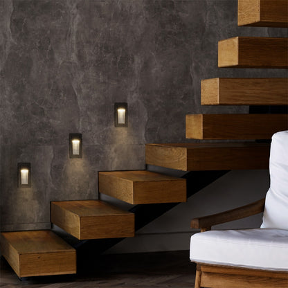 STEPART KLV-101-0089 Χωνευτό Φωτιστικό Σκαλοπατιού / Διαδρόμου LED 3W 375lm 45° AC 220-240V Αδιάβροχο IP65 Θερμό Λευκό 2700K - Lumileds SMD Chip & TÜV SÜD Driver - Μαύρο Ματ - Μ5.5 x Π6 x Υ10 / Q5 x 9.61