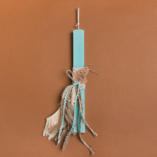 Λαμπάδα Βεραμάν 33εκ Χάρτινα Ζωάκια σε Συσκευασία Δώρου