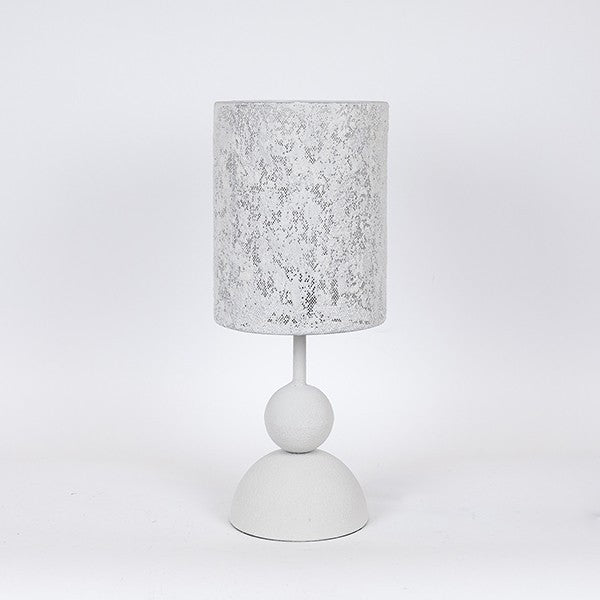 ΕΠΙΤΡΑΠΕΖΙΟ ΦΩΤΙΣΤΙΚΟ ΜΕΤΑΛΛΙΚΟ ΛΕΥΚΟ 22x22x55