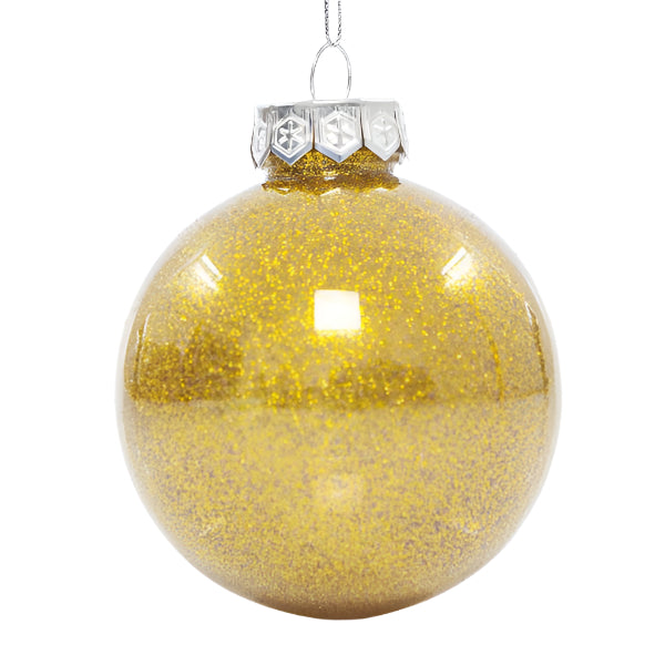 ΜΠΑΛΑ ΠΛΑΣΤΙΚΗ PET ΣΑΜΠΑΝΙ ΓΥΑΛΙΣΤΕΡΗ ΜΕ GLITTER ΣΕΤ 6 ΤΜΧ 8εκ