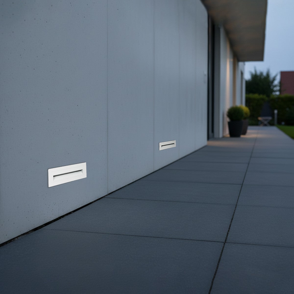 STEPART KLV-101-0088 Χωνευτό Φωτιστικό Σκαλοπατιού / Διαδρόμου LED 6W 750lm 45° AC 220-240V Αδιάβροχο IP65 Θερμό Λευκό 2700K - Lumileds SMD Chip & TÜV SÜD Driver - Λευκό Ματ - Μ21 x Π5.5 x Υ6.5 / Q20.3 x 5.6