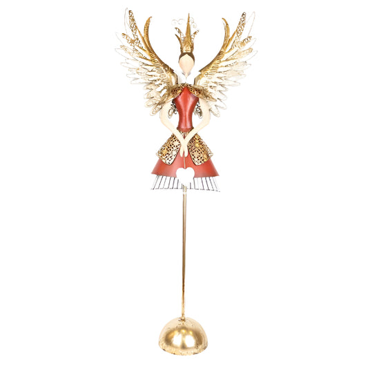 ΜΕΤΑΛΛΙΚΗ ΠΡΙΓΚΙΠΙΣΣΑ ΜΕ ΛΕΥΚΗ ΚΑΡΔΙΑ 44x16x104