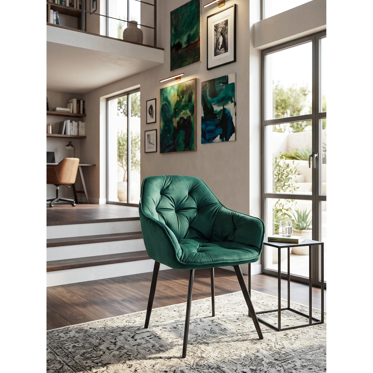 Πολυθρόνα Alice Πράσινο Σκούρο 59x61.5x86.5