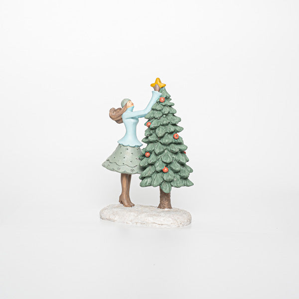 ΔΙΑΚΟΣΜΗΤΙΚΟ ΠΟΛΥΡΕΖΙΝ ΓΥΝΑΙΚΑ ΜΕ ΔΕΝΤΡΟ 10x7x15