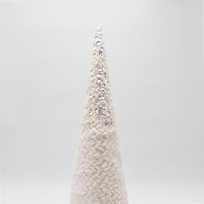 ΔΕΝΤΡΟ ΚΩΝΟΣ ΜΕ ΛΕΥΚΟ ΓΟΥΝΑΚΙ ΚΑΙ ΓΚΛΙΤΕΡ 16x16x52