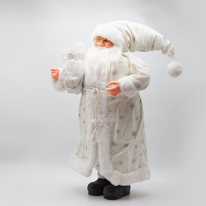 ΑΓΙΟΣ ΒΑΣΙΛΗΣ ΜΕ ΛΕΥΚΑ ΓΟΥΝΙΝΑ ΡΟΥΧΑ ΚΑΙ ΣΑΚΟ ΜΕ BERRY 38x22x93