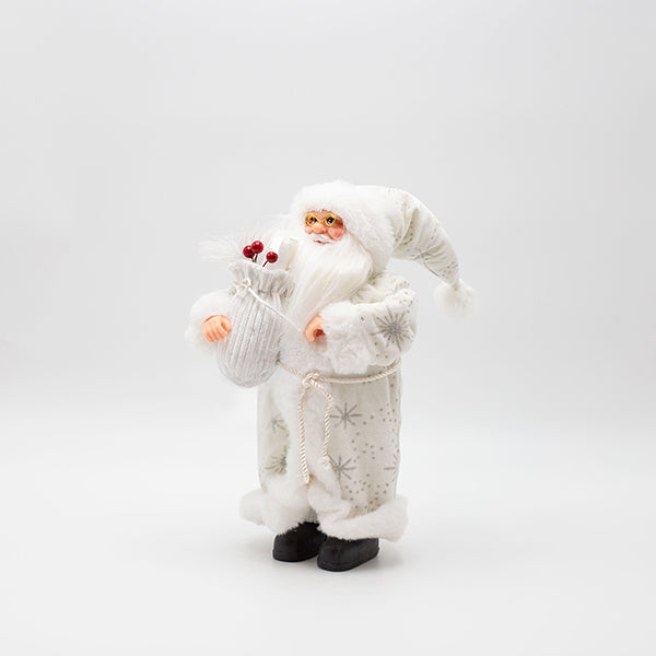 ΑΓΙΟΣ ΒΑΣΙΛΗΣ ΜΕ ΛΕΥΚΑ ΓΟΥΝΙΝΑ ΡΟΥΧΑ ΚΑΙ ΣΑΚΟ ΜΕ BERRY 21x11x44