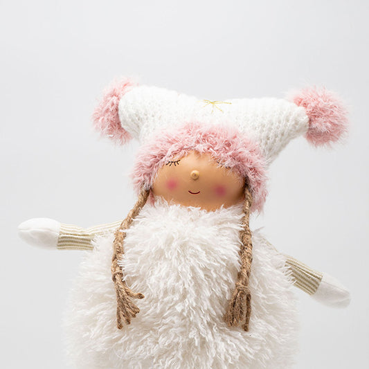 ΚΟΡΙΤΣΑΚΙ ME ΡΟΖ POM POM 21x16x44