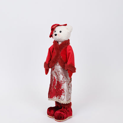 ΚΥΡΙΑ ΑΡΚΟΥΔΑ ΜΕ ΜΠΟΡΝΤΟ ΡΟΥΧΑ ΚΑΙ ΚΑΠΕΛΟ 16x13x43