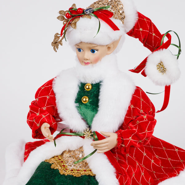 ΑΡΛΕΚΙΝΟΣ ΜΕ ΚΟΚΚΙΝΗ ΚΑΠΑ ΚΑΙ ΠΡΑΣΙΝΗ ΦΟΡΕΣΙΑ 20x15x61