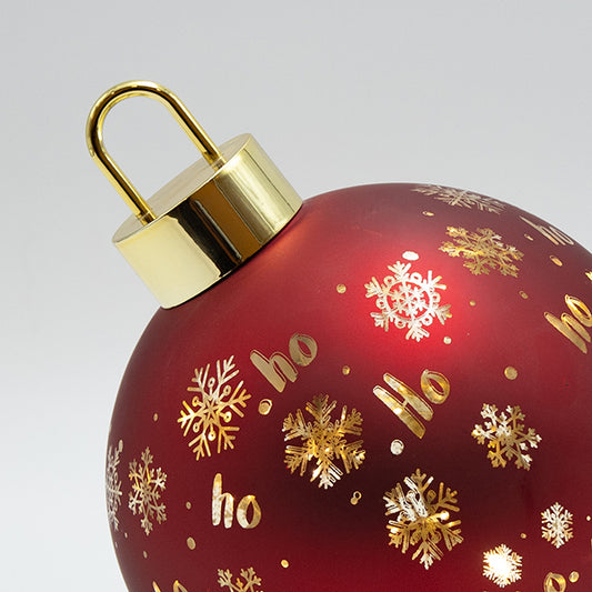 ΦΩΤΙΖΟΜΕΝΗ ΜΠΑΛΑ ΚΟΚΚΙΝΗ ΜΕ ΧΙΟΝΟΝΙΦΑΔΕΣ 15x18εκ