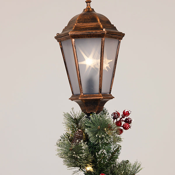 ΚΟΛΩΝΑ ΜΕ ΧΡΙΣΤΟΥΓΕΝΝΙΑΤΙΚΗ ΓΙΡΛΑΝΤΑ ΦΩΤΙΖΟΜΕΝΗ ΜΕ ΜΕΤΑΣΧΗΜΑΤΙΣΤΗ 45x45x150