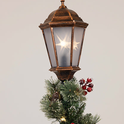 ΚΟΛΩΝΑ ΜΕ ΧΡΙΣΤΟΥΓΕΝΝΙΑΤΙΚΗ ΓΙΡΛΑΝΤΑ ΦΩΤΙΖΟΜΕΝΗ ΜΕ ΜΕΤΑΣΧΗΜΑΤΙΣΤΗ 45x45x150