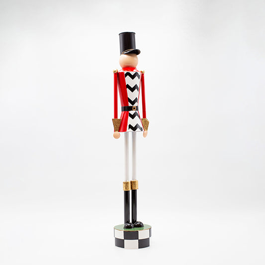 ΜΕΤΑΛΛΙΚΟΣ ΚΑΡΥΟΘΡΑΥΣΤΗΣ ΜΑΥΡΟ ΚΑΡΟ ΜΕ ΚΟΚΚΙΝΟ 23x20x90