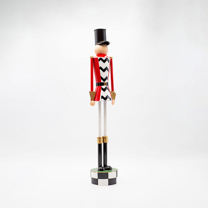 ΜΕΤΑΛΛΙΚΟΣ ΚΑΡΥΟΘΡΑΥΣΤΗΣ ΜΑΥΡΟ ΚΑΡΟ ΜΕ ΚΟΚΚΙΝΟ 13x10x60