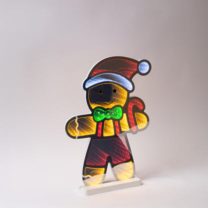 ΜΠΙΣΚΟΤΑΝΘΡΩΠΟΣ ΔΙΑΚΟΣΜΗΤΙΚΟ ΣΧΕΔΙΟ ΚΑΘΡΕΦΤΗΣ ΜΕ LED ΤΑΙΝΙΑ ΜΕΤΑΣΧΗΜΑΤΙΣΤΗ 207 LED ΠΟΛΥΧΡΩΜΟ LED ΠΡΟΕΚΑΣΗ ΠΑΡΟΧΗΣ 3m IP20 28x6x40