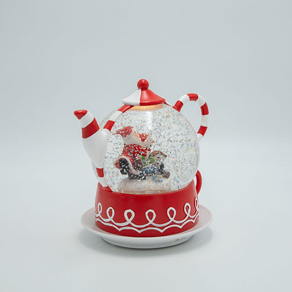 ΤΣΑΓΙΕΡΑ ΜΕ ΑΓΙΟ ΒΑΣΙΛΗ CANDY ΜΕ ΝΕΡΟ ΣΤΟ ΕΣΩΤΕΡΙΚΟ ΦΩΤΙΖΟΜΕΝΗ ΜΠΑΤΑΡΙΑΣ TIMER 19x15x19