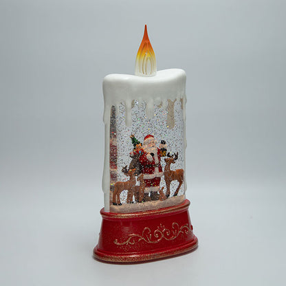 ΕΠΙΤΡΑΠΕΖΙΟ ΔΙΑΚΟΣΜΗΤΙΚΟ ΣΕ ΣΧΗΜΑ ΚΕΡΙΟΥ ΜΕ ΑΓΙΟ ΒΑΣΙΛΗ ΜΕ ΝΕΡΟ ΣΤΟ ΕΣΩΤΕΡΙΚΟ ΦΩΤΙΖΟΜΕΝΟ ΜΠΑΤΑΡΙΑΣ TIMER 15.5x9.5x30