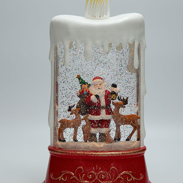 ΕΠΙΤΡΑΠΕΖΙΟ ΔΙΑΚΟΣΜΗΤΙΚΟ ΣΕ ΣΧΗΜΑ ΚΕΡΙΟΥ ΜΕ ΑΓΙΟ ΒΑΣΙΛΗ ΜΕ ΝΕΡΟ ΣΤΟ ΕΣΩΤΕΡΙΚΟ ΦΩΤΙΖΟΜΕΝΟ ΜΠΑΤΑΡΙΑΣ TIMER 15.5x9.5x30