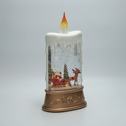 ΕΠΙΤΡΑΠΕΖΙΟ ΔΙΑΚΟΣΜΗΤΙΚΟ ΣΕ ΣΧΗΜΑ ΚΕΡΙΟΥ ΜΕ ΑΓΙΟ ΒΑΣΙΛΗ ΚΑΙ ΕΛΚΥΘΡΟ ΜΕ ΝΕΡΟ ΣΤΟ ΕΣΩΤΕΡΙΚΟ ΦΩΤΙΖΟΜΕΝΟ ΜΠΑΤΑΡΙΑΣ TIMER 15.5x9.5x30