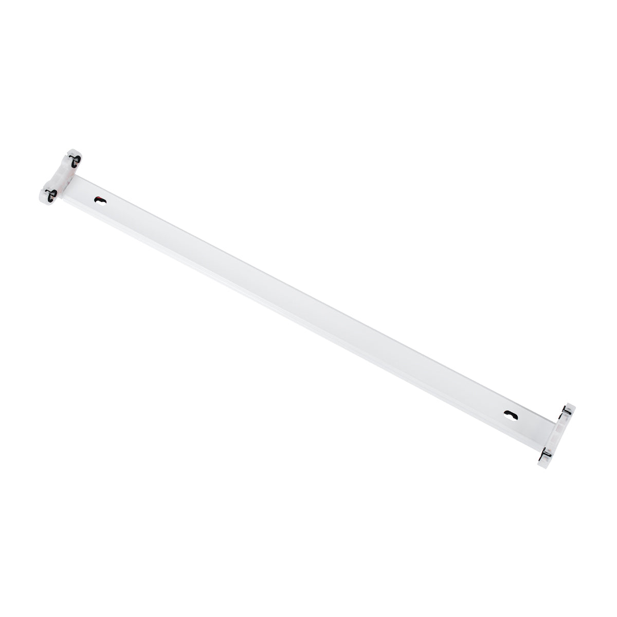 TUBATO 60151 Μεταλλικό Σκαφάκι για 2 x Λάμπες 60CM T8 G13 LED AC 220-240V IP20 Μ60 x Π7.2 x Υ4cm