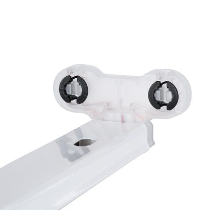 TUBATO 60151 Μεταλλικό Σκαφάκι για 2 x Λάμπες 60CM T8 G13 LED AC 220-240V IP20 Μ60 x Π7.2 x Υ4cm