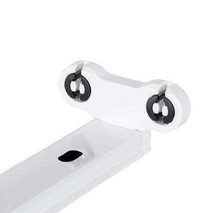 TUBATO 60154 Μεταλλικό Σκαφάκι για 2 x Λάμπες 150CM T8 G13 LED AC 220-240V IP20 Μ150 x Π7.2 x Υ4cm