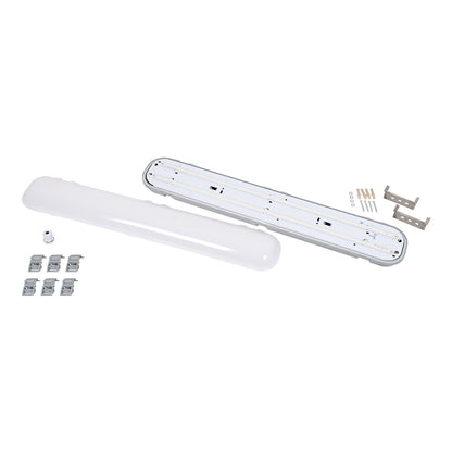 60171 LED Γραμμικό Βιομηχανικό Φωτιστικό Tri-Proof 60cm 24W 2738lm 120° AC 220-240V Αδιάβροχο IP65 Μ60 x Π10.5 x Υ8cm Φυσικό Λευκό 4500K