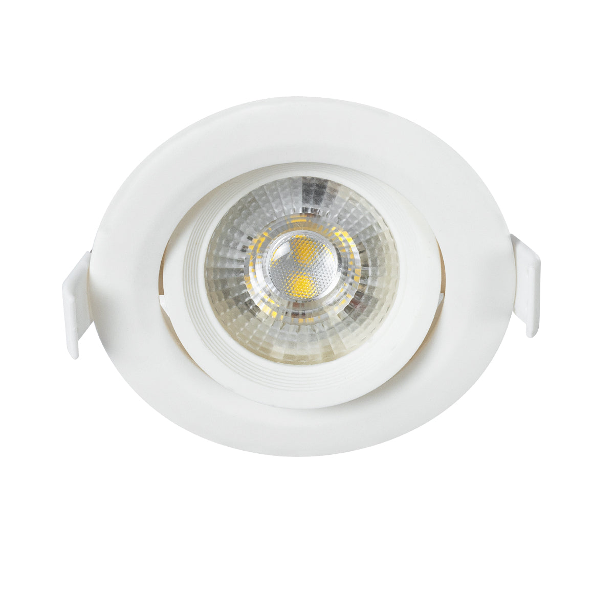 DE VALERA 60183 Χωνευτό Κινούμενο Downlight Σποτ LED 5W 485lm 60° AC 220-240V IP20 Φυσικό Λευκό 4500K - Bridgelux SMD Chip & TÜV SÜD Driver - Λευκό Ματ - Μ9 x Π9 x Υ4 / Q8